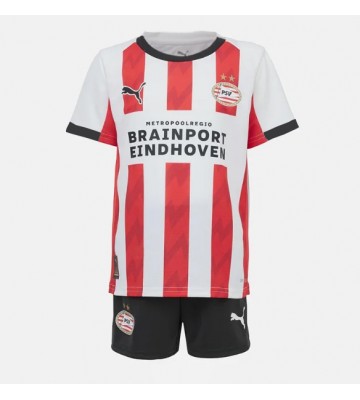 PSV Eindhoven Hjemmebanetrøje Børn 2025-26 Kortærmet (+ Korte bukser)